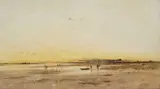 Louis Neubert, Sunset On The Beach, Watercolour and gouache Image size: