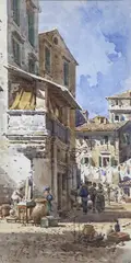 Angelos Giallinas, Corfu, Watercolour Image size: