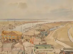 Harry Morley, Blakeney Fair, Watercolour Image size: