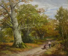George Turner, 'Burnham Beeches', oil on canvas 62cm x 75cm