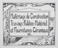 E. Rauschenberger, Trade Card Designs, pen and ink (unframed) the first: 17cm x 14cm