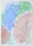 Edward Piper, 'Violet', 2007, watercolour and crayon 26cm x