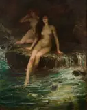 George Percy Jacomb-Hood, The Water Nymphs, oil on canvas