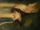 Simeon Solomon, Hero At Abydos, oil on canvas