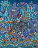Mshana Mzuguno, Untitled, oil and pen on canvas