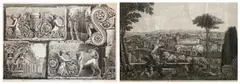 Luigi Rossini, (i) IL MONTE AVENTIO; (ii) RACCOLTA DI FRAMMENTI DIVERSI (i), etching with engraving