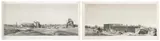 F. B. Lorieux, (i) THÈBES. KARNAK. VUE GÉNÉRALE DES RUINES DU PALAIS, PRISE DU NORD-OUEST; (ii) DENDERAH (TENTYRIS) VUE GÉNÉRALE DES RUINES PRISE DE L'OUEST (i), etching with engraving by F