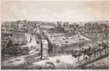 Luigi Rossini, Panorama Di Roma, 1827, etching with engraving