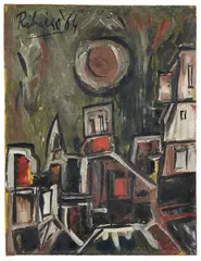 Lancelot Ribeiro, Untitled, oil on paper laid on board