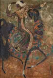Refaat Ahmed, Untitled (Horse), oil on board