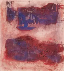 Ohne Titel by Herbert Zangs, Mischtechnik auf Nessel, sold Nov 2015