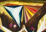 Hansjörg Dobliar, Purple Valley (2-teilig), Acryl, Öl und Lack auf Leinwand