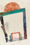 Anette Leyener, "Das West-Tor für Hermaphroditen", Holzdruck auf Papier
