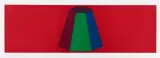 Sol LeWitt, Flat Top Pyramid with Colours superimposed, Farbsiebdruck auf Papier, Arches Cover
