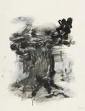 Per Kirkeby, Ohne Titel, Mischtechnik auf Papier