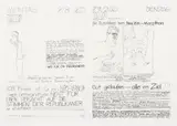 Tschibbi Wich, Verhalten und Bewegungen (2-teilig), Zeichnung auf Papier