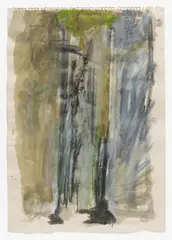 Ohne Titel by Per Kirkeby, Mischtechnik auf Papier, sold Jun 2016