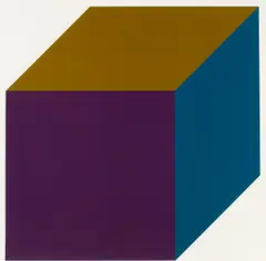 Forms derived from a cube (color) by Sol LeWitt, Farbsiebdruck auf Papier, Somerset, sold Jun 2016