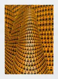Annette von der Bey, Turmbau zu Babel I, II und III, Siebdruck auf Papier