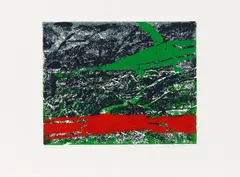 Hans-Jörg Holubitschka, Italien, Linoldruck auf Papier