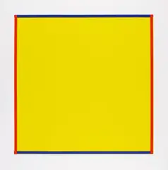Imi Knoebel, Rot, Gelb, Weiß, Blau, 1995, 6 Farbserigraphien, jeweils auf leichtem Karton