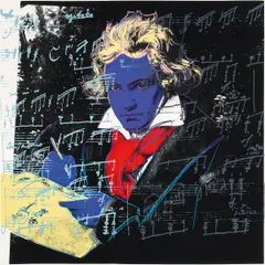 Beethoven by Andy Warhol, 1987, screenprint in colors on Lenox Museum Board, sold Jun 2016