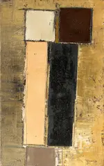 William Gear, "Vertical study", Öl auf Leinwand