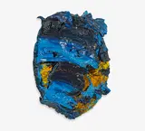 Bernd Schwarzer, "Europakopf (Gold-Blau)"