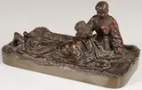 Vasily Grachev, Cossak Lovers, Bronze with brown patina