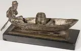 A Boatman by Evgeny Aleksandrovich Lansere, Silvered bronze, sold Jul 2019