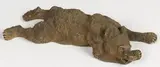 Nikolay Lieberich, A Reclining Bear Cub, Bronze with light brown patina
