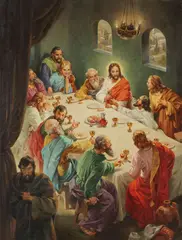 George Hinke, The Last Supper -, Oil on Canvas