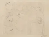 Pablo Picasso, Minotaure Caressant une Femme,, Etching on laid paper with Vollard watermark, mirror dated in plate lower right