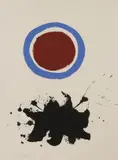 Blue Halo- by Adolph Gottlieb, Color screen print, sold Jul 2019