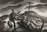 The Boy by Thomas Hart Benton, Lithograph, sold Jul 2019
