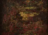 Ralph Albert Blakelock, Wooded Dusk Landscape, Oil on canvas laid down