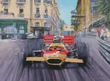 Nicholas Watts, 1970 Monaco Grand Prix - Jochen Rindt, Acrylic on board