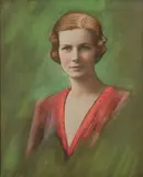 American School, Portrait of a Beautiful Young Woman-, Pastel on paper