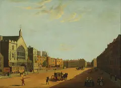 John Dean Paul, View at Westminster, Oil on canvas