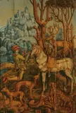 Albrecht Durer, The Vision of St. Hubertus -, Oil on joined wood panel