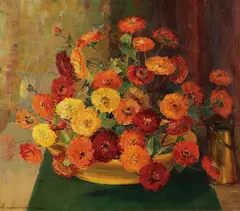 Nell Gertrude Walker Warner, Autumn Sunshine, Oil on Canvas