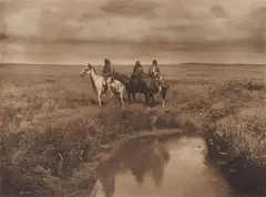 Edward S. Curtis, The Three Chiefs-, Platinum print