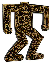Keith Haring, Untitled –, Enamel on carved wood