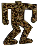 Keith Haring, Untitled –, Enamel on carved wood
