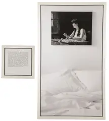 Autobiographic Stories (The Hostage) – by Sophie Calle, Black and white photo and text panel, sold Nov 2018
