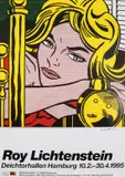Roy Lichtenstein, Blond Waiting– Deichtorhallen Hamburg –, Color offset lithograph poster