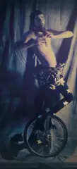 Evergon - Albert Jay Lunt, Unicycle –, Polaroid, Diptych