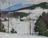 Aldro Thompson Hibbard, Vermont Hills, Oil on masonite