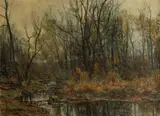 Hugh Bolton Jones, A Berkshire Brook in Autumn, Oil on canvas