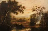 James Wilkins, Expansive Landscape, Oil on canvas mounted on board